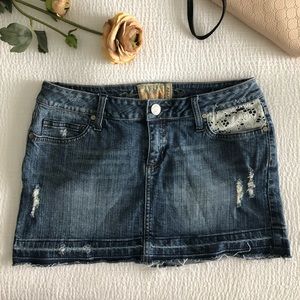 American rag denim mini skirt . Juniors size 5.